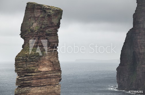 Picture of Scottish landscape in Orkney Old man of Hoy Scotland